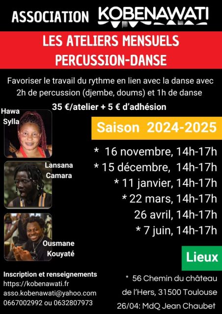 Ateliers Percu-Danse 2024&nbsp;2025