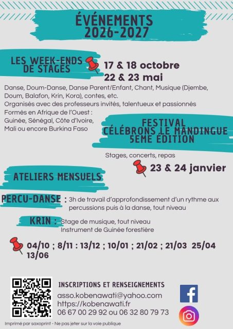 Cours 2026-2027 –&nbsp;2