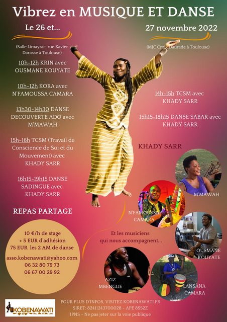 Flyer Bobenawati Stage Khady Sarr N’Famoussa Camara Nov 2022