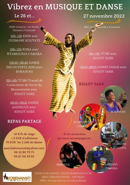 Flyer Bobenawati Stage Khady Sarr N&rsquo;Famoussa Camara Nov 2022
