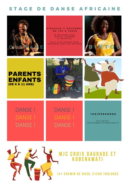 Flyer Kobenawati Stage enfant parent Décembre 2022
