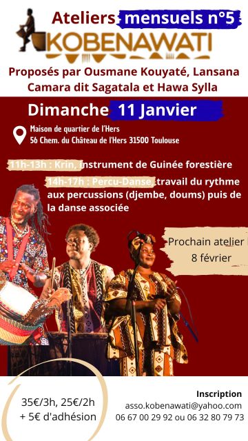 Flyer atelier&nbsp;mensuel