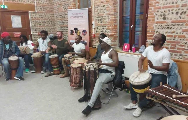 Musiciens au stage de Khady Sarr en novembre&nbsp;2022