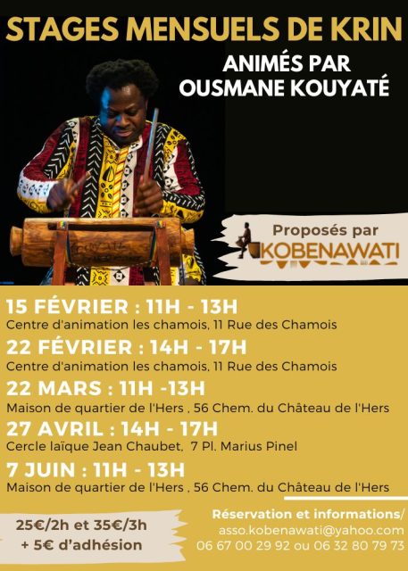 Stages mensuels&nbsp;krin